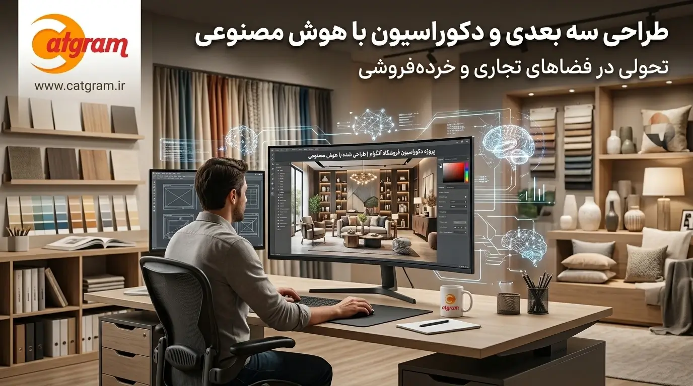طراحی آنلاین مدل سه بعدی با هوش مصنوعی کاتگرام